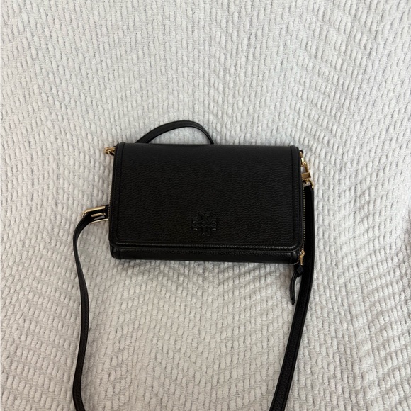 Tory Burch Pebbled Leather Crossbody - Picture 1 of 4